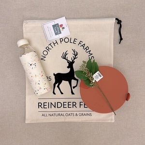 W&P Food Storage Orange Bowl & Water Bottle Set